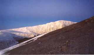 Glaciers on Kilimanjaro